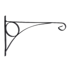 Suporte para Vaso Para parede Metal 31x21cm Preto