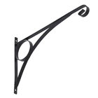 Suporte para Vaso Para parede Metal 31x21cm Preto