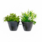 Suporte para Vaso de Parede Aço 5x15,5x13 Preto Alambre