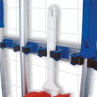 Suporte Para Vassoura - 6 Acessórios - Bralimpia - 1 Unidade