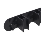 Suporte para Vassouras de Parede  4 Ganchos Plástico Preto Nitron