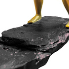 Suporte Para Vinho Humano Dourado B