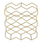 Suporte para Vinhos 3 Níveis 9 Garrafas Dourado Arthi