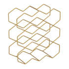 Suporte para Vinhos 3 Níveis 9 Garrafas Dourado Arthi