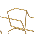 Suporte para Vinhos 3 Níveis 9 Garrafas Dourado Arthi