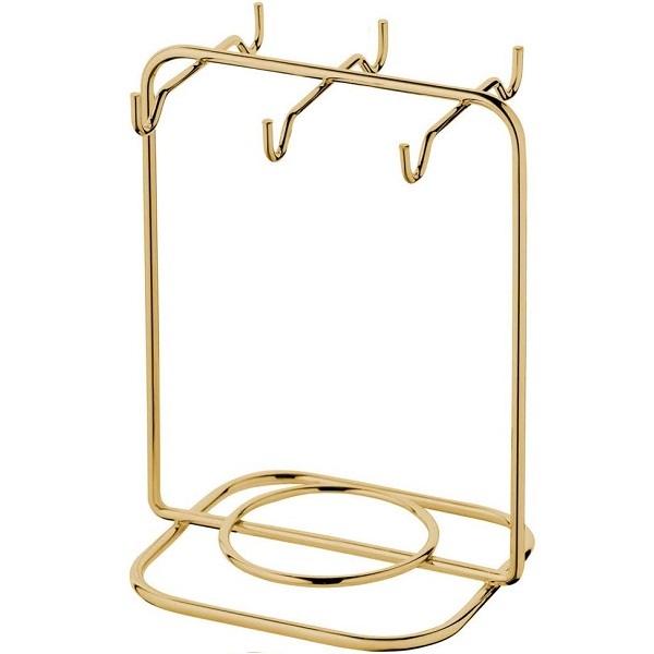 Suporte Para Xicara De Cha E Pires Inox Dourado Future 1125dd