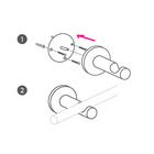 Suporte Parede 28mm 92mm BR