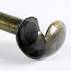 Suporte Parede Duplo Alumínio Ouro Velho 19mm/19mm DeVictor