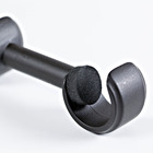 Suporte Parede Duplo Zamac Preto 19mm/28mm Couselo