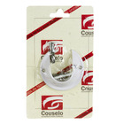 Suporte Parede Lateral Zamac Branco 28mm Couselo