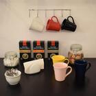 Suporte Parede Porta 6 Xícaras De Café Cabideiro 34cm Ganchos