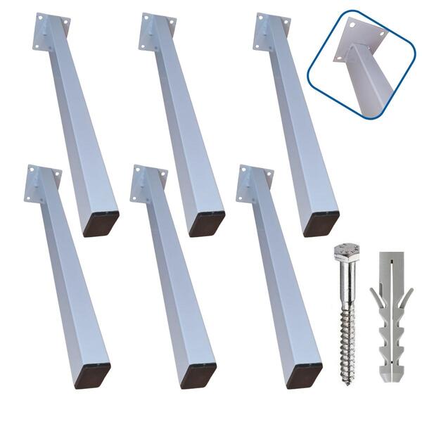 Suporte Pia De Parafusar 30cm 24un Grapa Bancada Granito