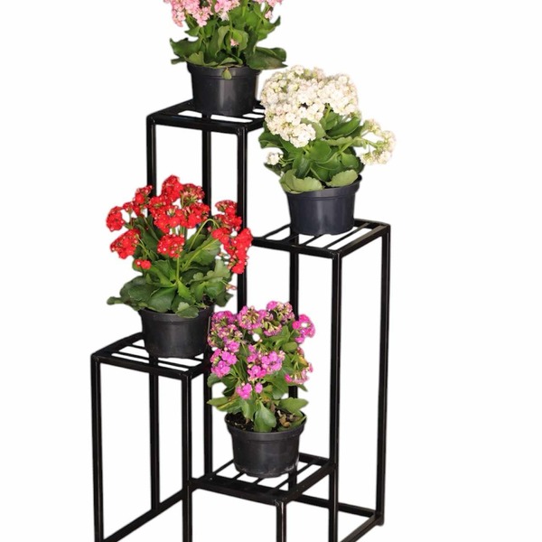 Suporte Plantas Chão 4 Andares Ferro Super Promoção Do Dia Ja
