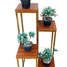 Suporte Plantas Dourado Chão 4 Andares Super Promoção Do Dia