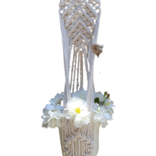 Suporte Plantas Macramê Cru Serena