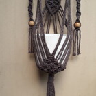 Suporte Plantas Macramê Preto Deise