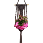 Suporte Plantas Macramê Preto Deise