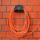 Suporte Plástico Enrolador Porta Mangueira + Engate Rápido 3/