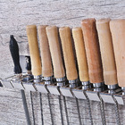 Suporte Porta 10 Espetos E Facas De Parede Em Inox