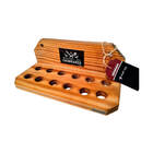 Suporte Porta 12 Espetos De Parede Para Churrasco Em Madeira