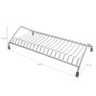 Suporte Porta 18 Pratos Organizador Armário Cozinha Cromado