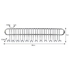 Suporte Porta 23 Espetos Utensílios De Churrasco - Aço Cromado