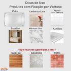 Suporte Porta Algodão Cotonete Fixação Ventosa Rose Gold - Be