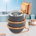 Suporte Porta Algodão Cotonete Fixação Ventosa Rose Gold - Ch