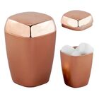 Suporte Porta Algodão Rosé Gold Fixação Ventosa