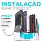 Suporte Porta Apoiador Lateral De Livros Estante Prateleira T