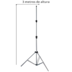 Suporte Porta Banner Pedestal Tripé 3 Metros Altura