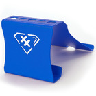 Suporte Porta Celular/caneta De Mesa - Alumínio - Azul