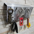 Suporte Porta Chaves De Parede Inox Escovado - Beija Flor