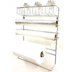 Suporte Porta Condimentos 5 Em 1 E 3 Potes Vidro Tampa Cromad