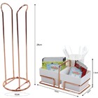 Suporte Porta Copos 200ml Organizador De Sachês Mexedores - R