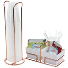 Suporte Porta Copos 200ml Organizador De Sachês Mexedores - R