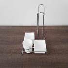 Suporte Porta Copos 50ml 80ml Porta Saches Açúcar Colheres Me