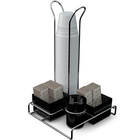 Suporte Porta Copos 50ml 80ml Porta Saches Açúcar Colheres Me