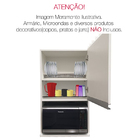 Suporte Porta Copos Aramado De Armário Planejado Cromado