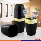 Suporte Porta Escova E Creme Dental Com Tampa Detalhe Dourado