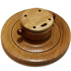 Suporte Porta Espeto em Madeira com 5 Furos