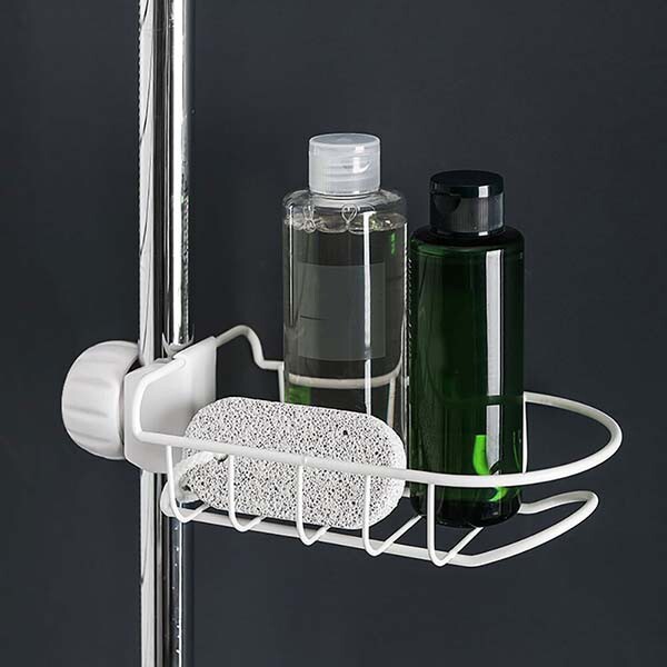 Suporte Porta Esponja Cesto De Metal Branco