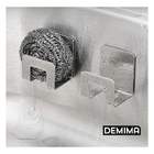 Suporte Porta Esponja Inox Pia Cuba Demima Prateado