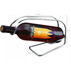 Suporte Porta Garrafa Adega Unica Vinho Mesa Bancada Bar Aço