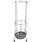 Suporte Porta Guarda Chuvas Aço Cromado Com Bandeja Coletora