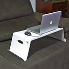Suporte Porta Notebook/pc-café Cama/sofá-plus-alumínio Branco