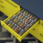 Suporte Porta Organizador De Gaveta - Temperos - Potes -aço