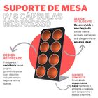 Suporte Porta Organizador De Mesa Compatível Com Até 8 Cápsul