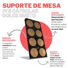 Suporte Porta Organizador De Mesa Compatível Com Até 8 Cápsul