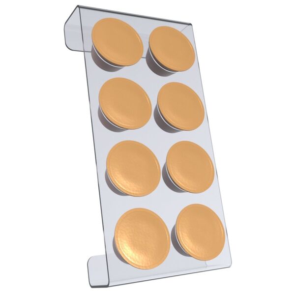 Suporte Porta Organizador De Parede Compatível Com Até 8 Cáps